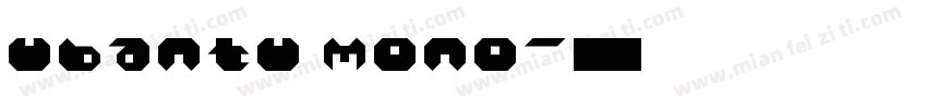 ubantu mono字体转换